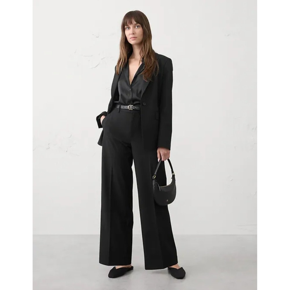 Newβ Banana Republic Womens Pants 12 Petite Sculpted Bootcut Black Office Work